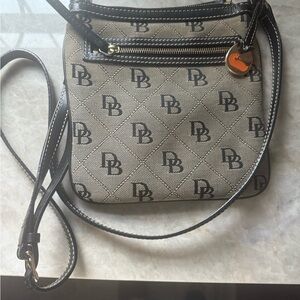 Stylish Black and Cream Crossbody Bag